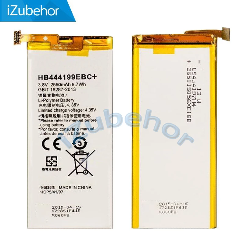 100% гарантия литий ионный аккумулятор 2550 мАч Замена для Huawei Honor 4C C8818 hb4441996 EBC