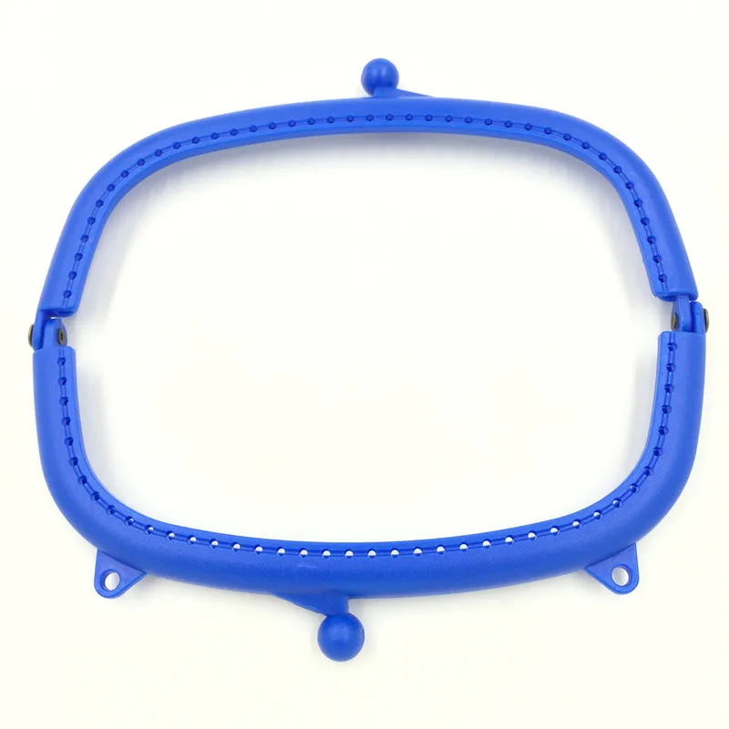 

10Pcs Plastic Arc Frame Kiss Clasps Blue Fermoir 16x8.5cm Lock Fashion Coins Purse Handbag Handle