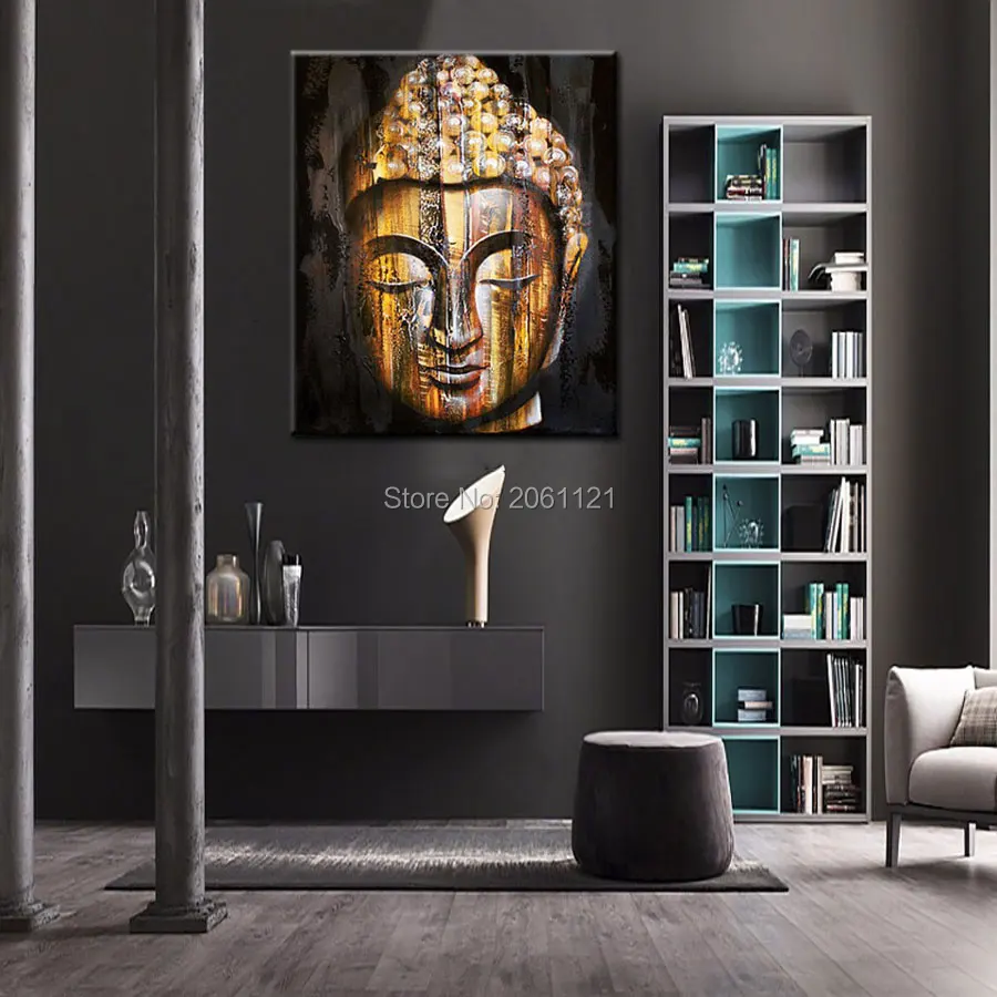 Настенная картина слезы Будды религиозная живопись холст искусство Bodhisattva
