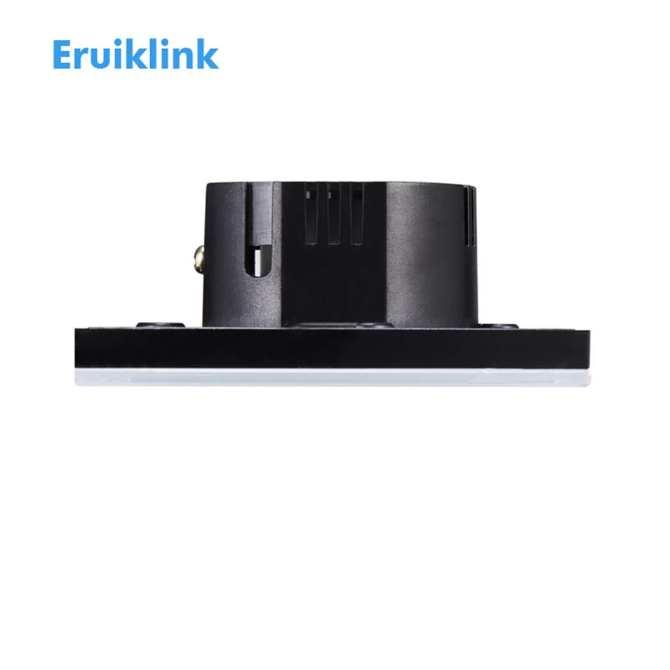 Eruiklink ЕС/Великобритания Тип дистанционного управления Переключатель 1 2 3 банда 1 способ, Кристалл Стекло переключатель панель, пульт настенный сенсорный переключатель для умного дома