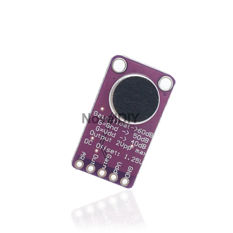 MAX9814 Microphone Amplifier Board Module Auto Gain Max 40dB/50dB/60dB Frequency 20Hz - 20 KHz 2.7V-5.5V With Pins for Arduino |