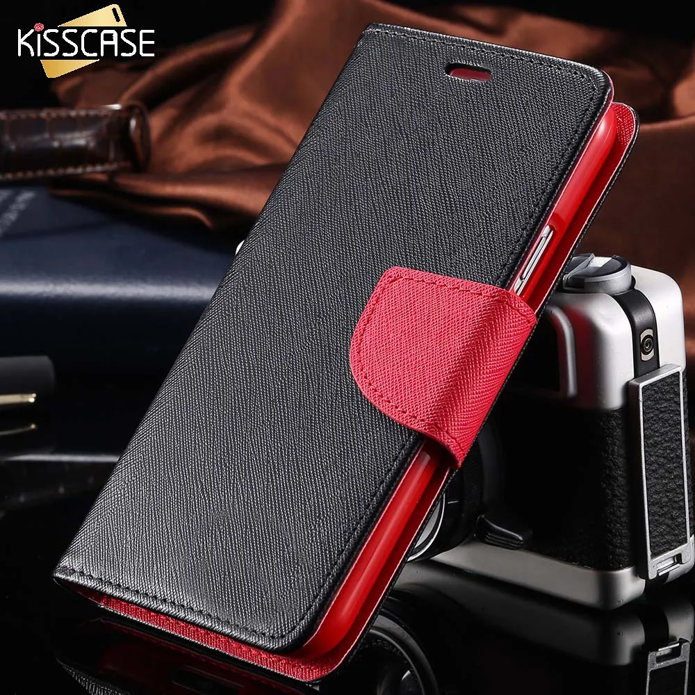 KISSCASE роскошный Флип кожаный чехол подставка для Samsung Galaxy S5 I9600 двойной цветной