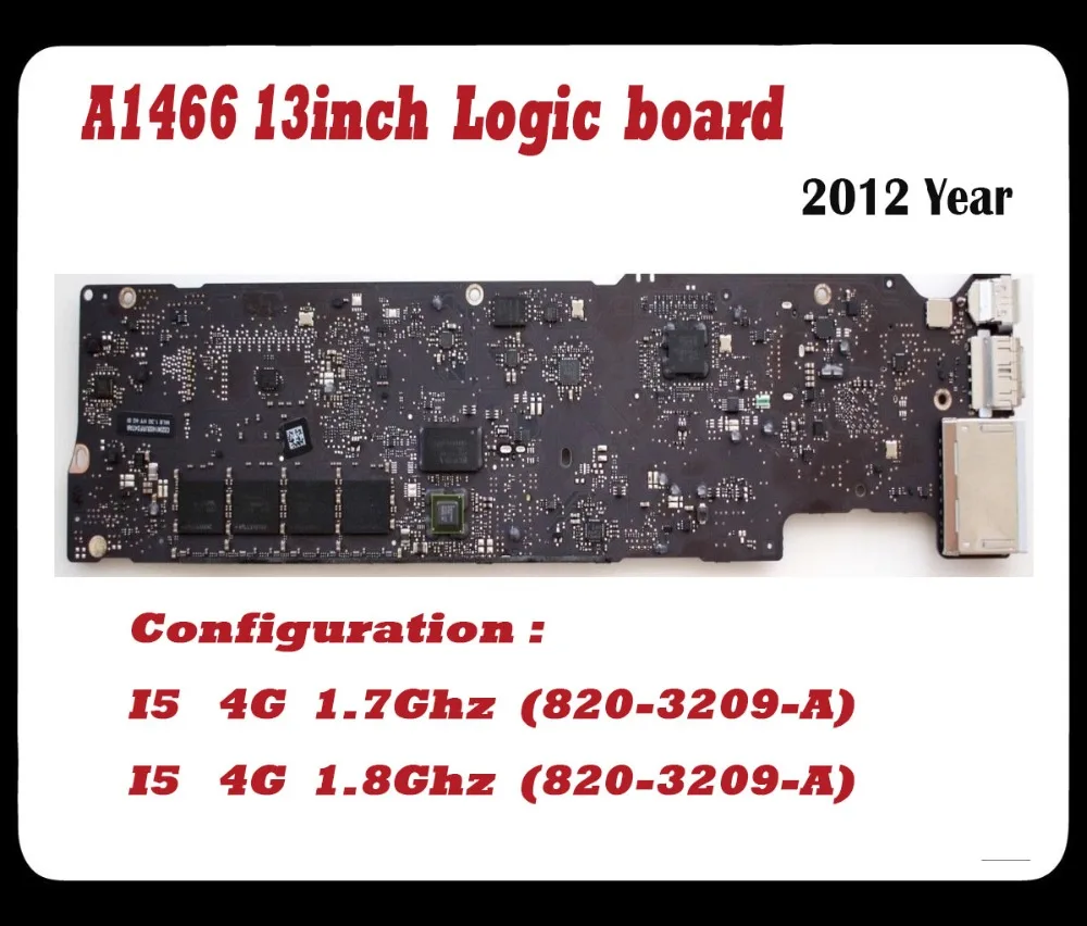 Оригинальная Рабочая материнская плата A1466 для Macbook Air I5 4G 1 7 Ghz 2012 год 820-3209-A |