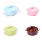 Горячие 1:12 мини горшок котёл сковородка с крышкой Кукольный дом аксессуары кукольный домик миниатюрная кухонная утварь посуда для приготовления пищи играть кухня игрушка