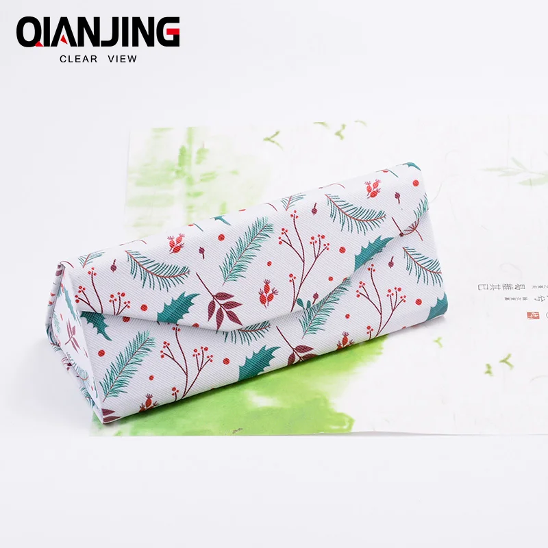 QianJing прекрасный складывающийся чехол для солнцезащитных очков переносной