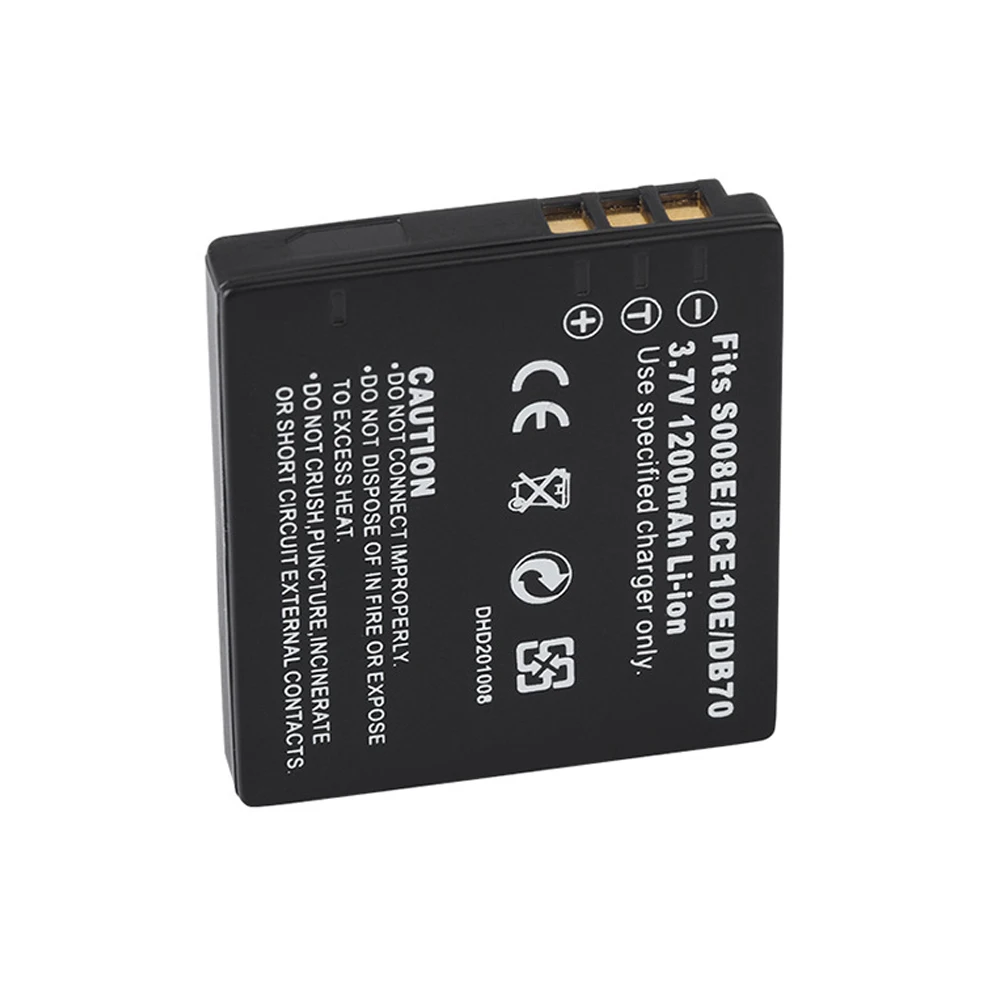 Аккумулятор для камеры Panasonic s DMW-BCE10 FS5 FS20 FX30 FX33 FX35 FX36 FX37 2 шт./лот CGA-S008E VW-VBJ10/1B DMC-FS3 |