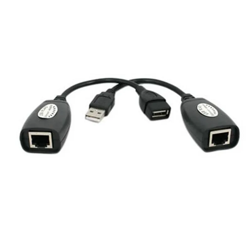 Удлинительный адаптер LBSC 150 футов USB 2 0 к RJ45 Lan удлинитель кабеля Cat5/Cat5e/Cat6 цвет