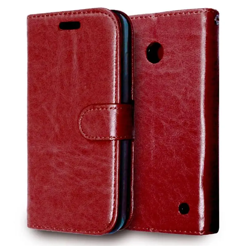 Cover For Lumia 630 Case Luxury Retro Style Flip Leather Wallet Microsoft Nokia Holder Card Slot Bag < |