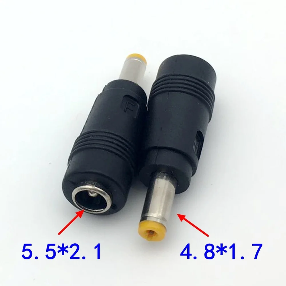 

5pcs DC 5.5 2.1mm Female to 4.8 1.7mm plug AC DC Power Plug Connector Adapter 5.5x2.1 to 4.8x1.7mm
