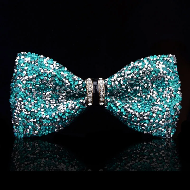 New fashion tuxedo bow tie men red and black Crystal glass groom marry wedding party colorful striped butterfly cravats mens | Аксессуары