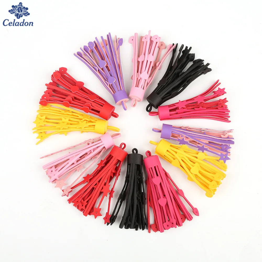 Новое поступление 2 шт. 14 цветов искусственная кожа бахрома декоративная