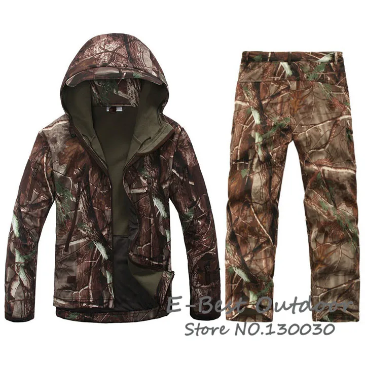 Tree Camo Зимняя куртка, мужская, для улицы, спортивная, армейский камуфляж, пальто, военное, мужская тактическая куртка и пальто, водонепроницаемая, ветровка, одежда для охоты - Цвет: Tree Camo