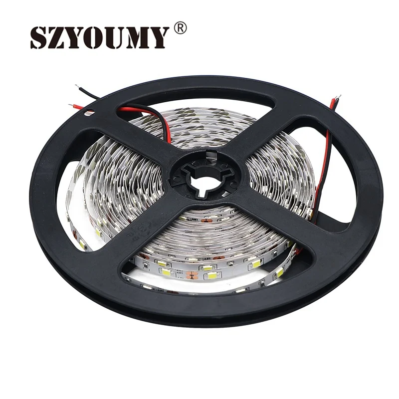 SZYOUMY супер яркая SMD 2835 Светодиодная лента 60 светодиодов/м DC 12 В