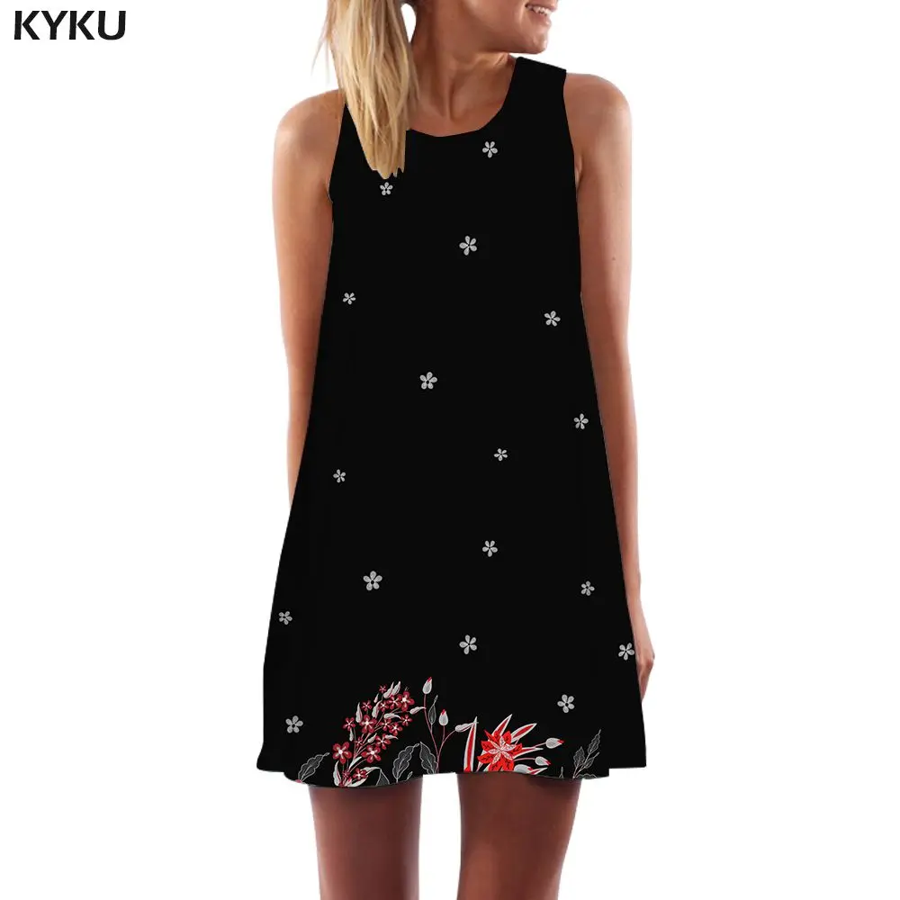Ladies Dress04 KYKU Радужное платье для женщин Красочные Boho психоделический корейский стиль граффити Танк головокружение Vestido Сексуальная женская одежда повседневная - Цвет: Ladies Dress04