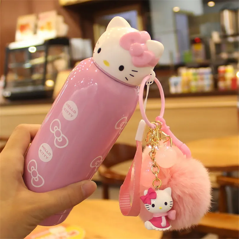 Милый котенок мультфильм термос чашка Kawaii японский Животные термосы