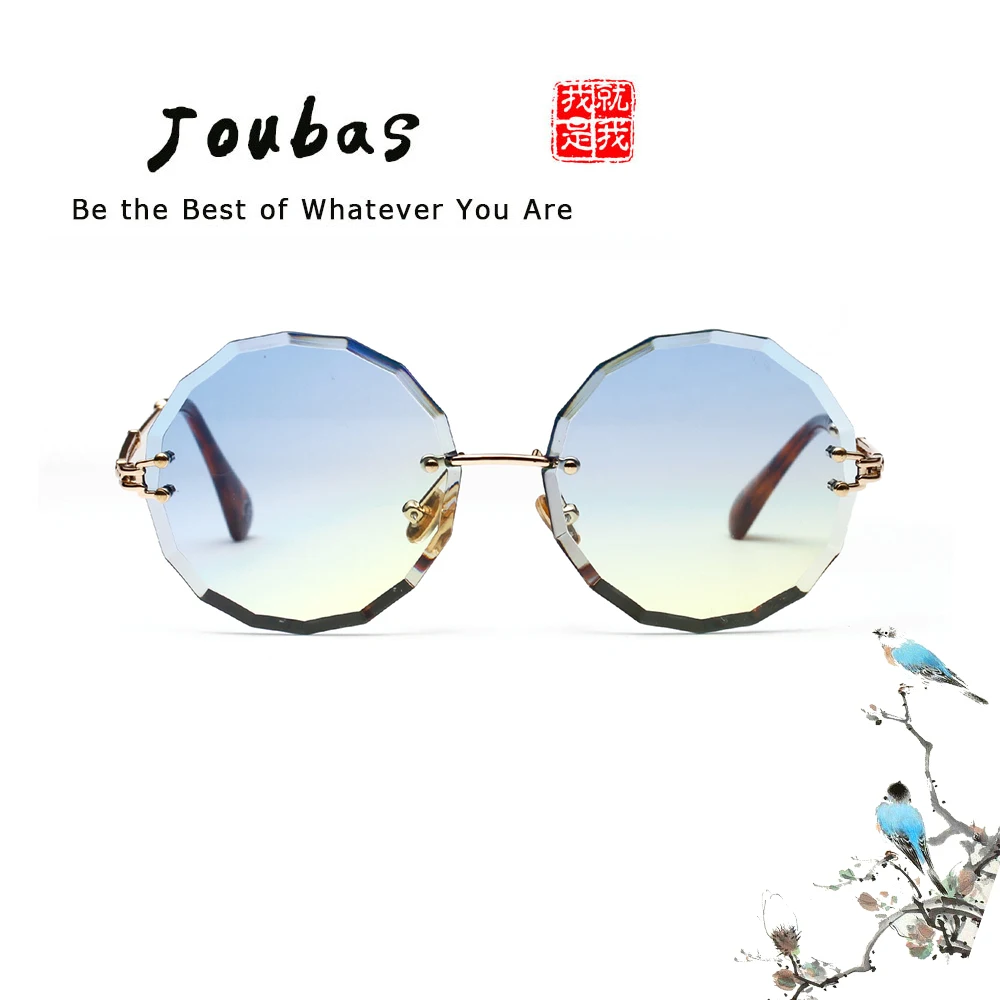 Солнцезащитные очки Joubas круглые Без Оправы для мужчин и женщин 2019 прозрачные