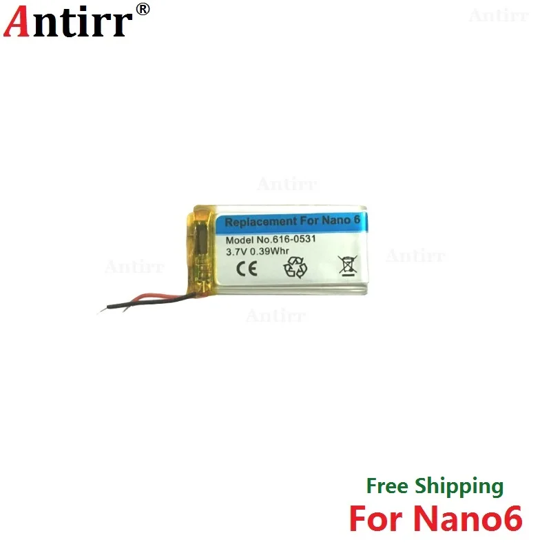 Оригинальный сменный аккумулятор Antirr для ipod Nano6 6G 6 го поколения литий полимерные