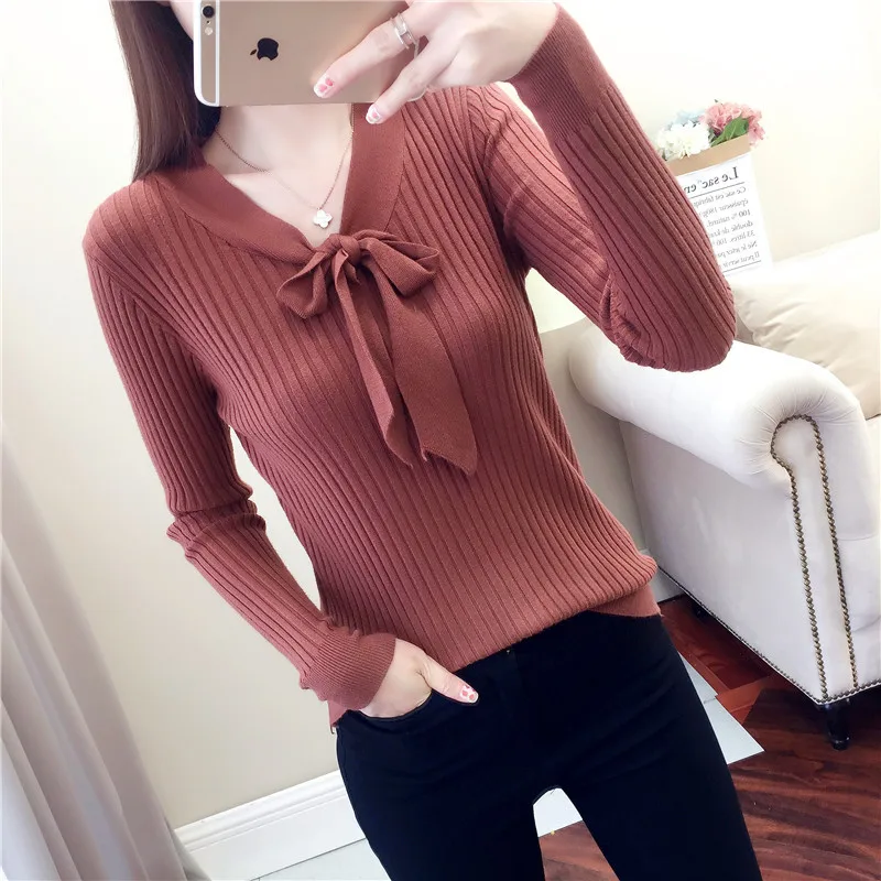 

New fashon sweater all-match sweet girls sweater pullovers knit sweater women winter clothes SH842