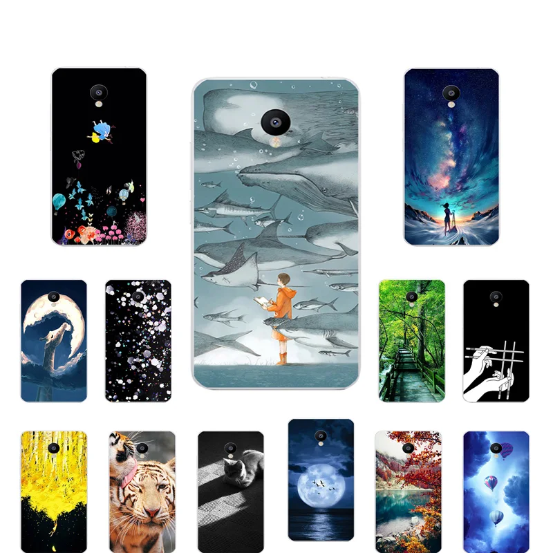 Soft Silicone TPU Shell for Meizu M3 M3s M3S Mini Case Mammal Printing Back Cover Black Matte Slim Phone Cases |