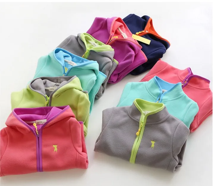 

Polar fleece 2020spring new jacket double-faced velvet children's jacket boys Boy and girl keep warm in various colors s coat