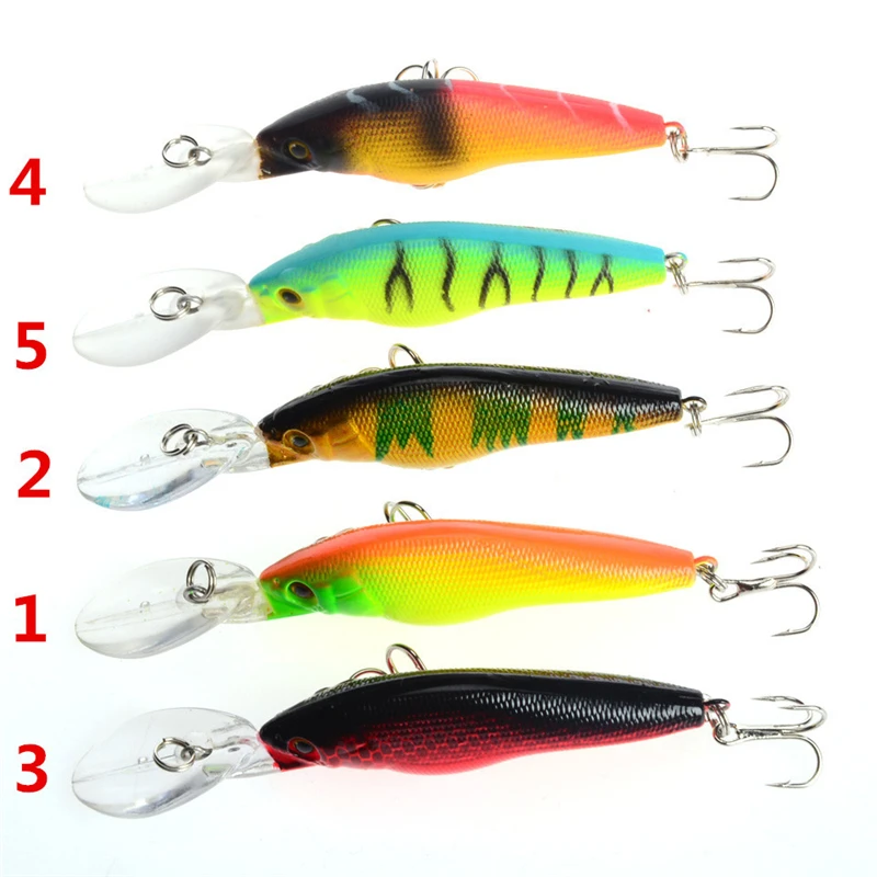 Fishing Minnow Lures 5PCS 9cm 6.6g Shone Pesca Lure Crankbait Artificiais Wobbler Tackle Hard Jigging Bait | Спорт и развлечения