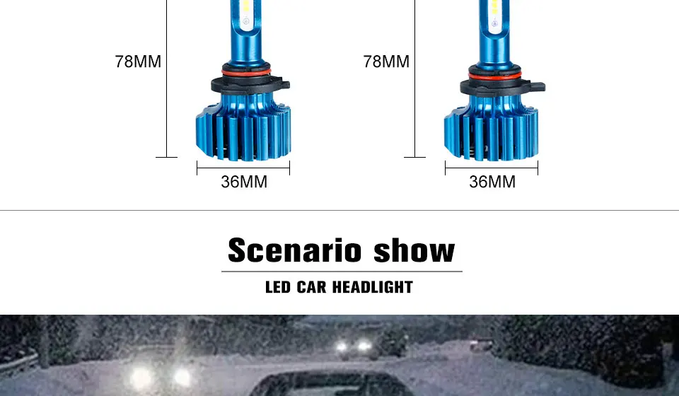 Aceersu H7 H4 светодиодный H11 H1 H3 9005 9006 светодиодный фар автомобиля лампочки авто лампа мини CSP чип 12000LM 6500 K 24 V 12 V туман фары