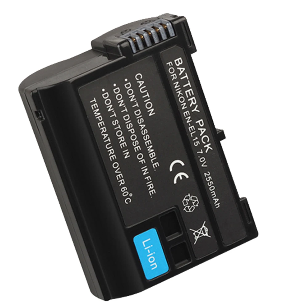 Декодированный аккумулятор ENEL15 7 0 в 2550 мАч для фотоаппарата Nikon V1 D500 D750 D7100 D7000 D800E