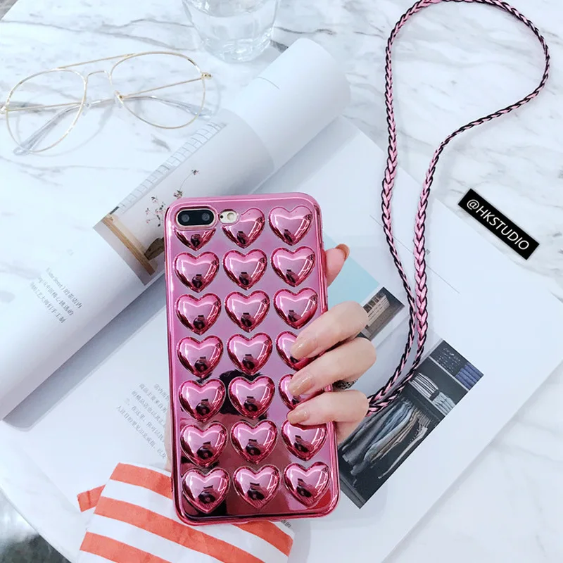 Чаолида Сердце дешевые симпатичный сотовый телефон чехлы для Iphone X 6 6s 6plus 7 7plus 8 8Plus