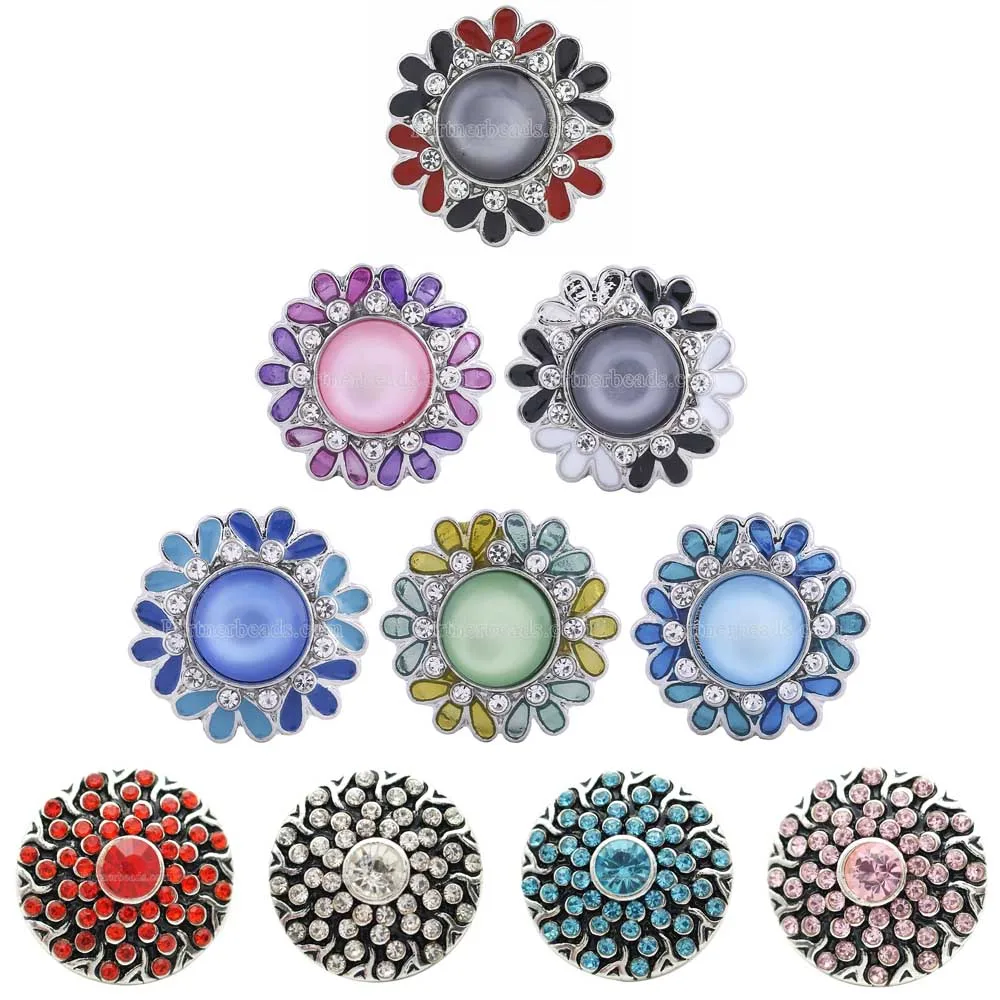 Partnbeads смешанный стиль оснастки ювелирные изделия Красочный Кристалл Круглый 18