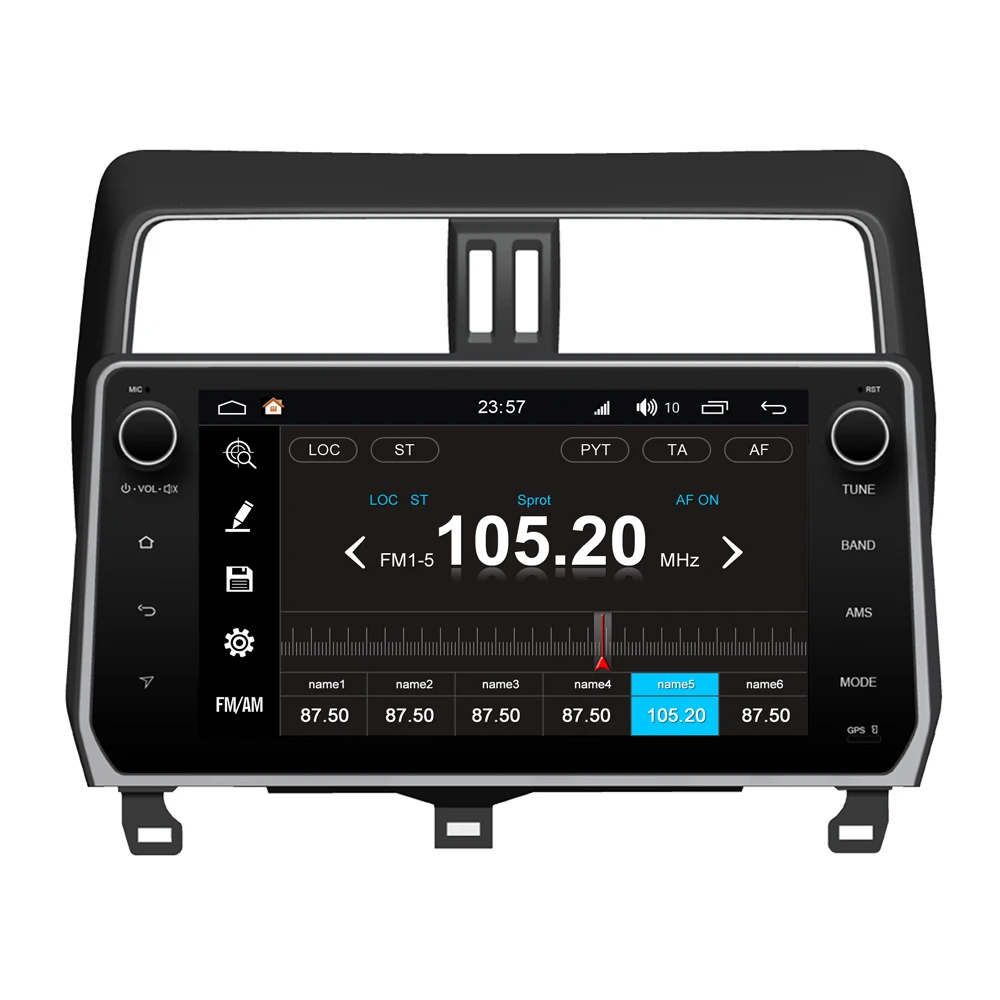 RoverOne Android 8 0 Восьмиядерный автомобильный радиоприемник GPS для Toyota Prado 150 2018