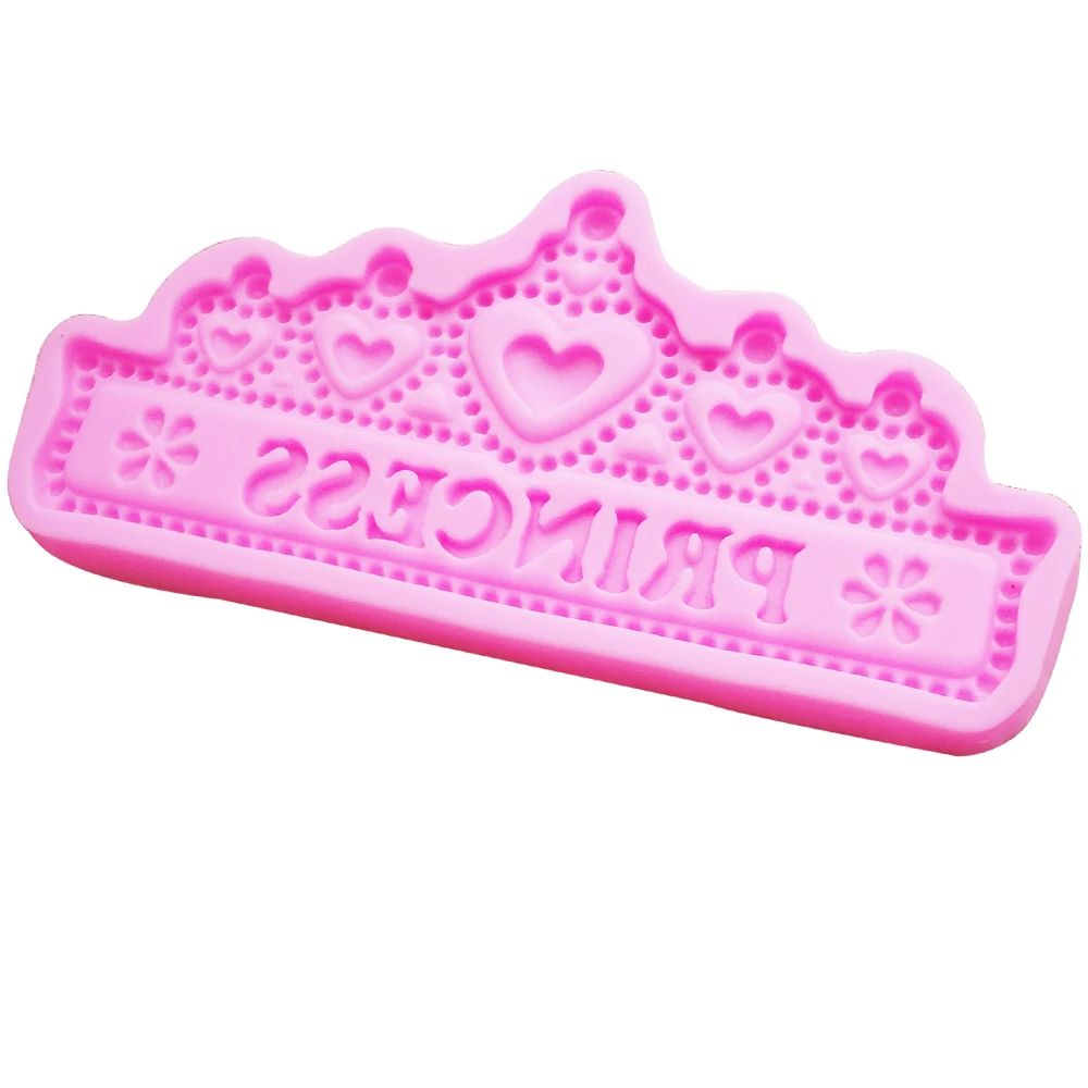 Силиконовая форма для короны принцессы Byjunyeor M657 помадки шоколада конфет леденцов