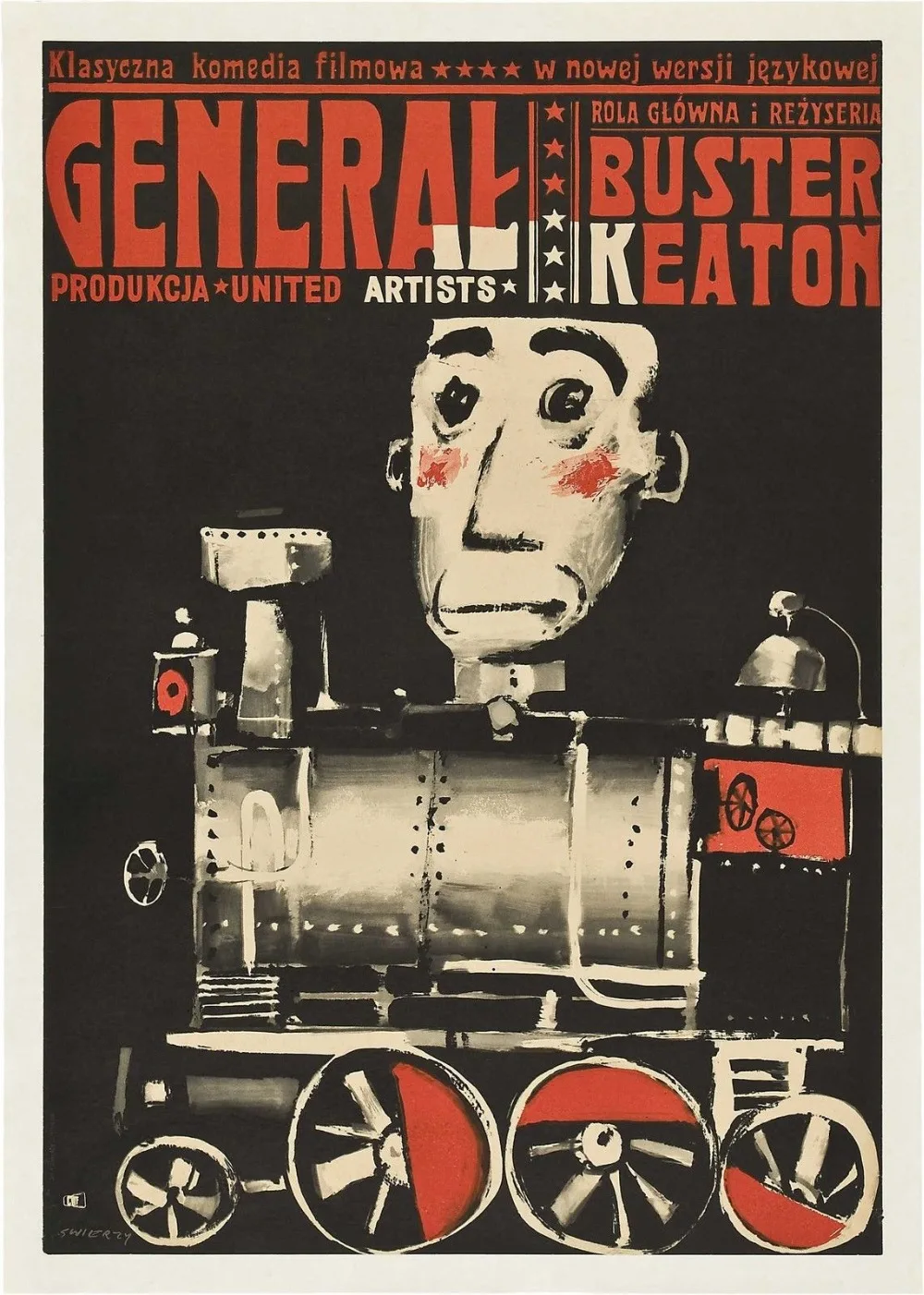 

THE GENERAL Movie 1926 голливудская классика Buster Keaton SILK плакат декоративной живописи 24x36inch