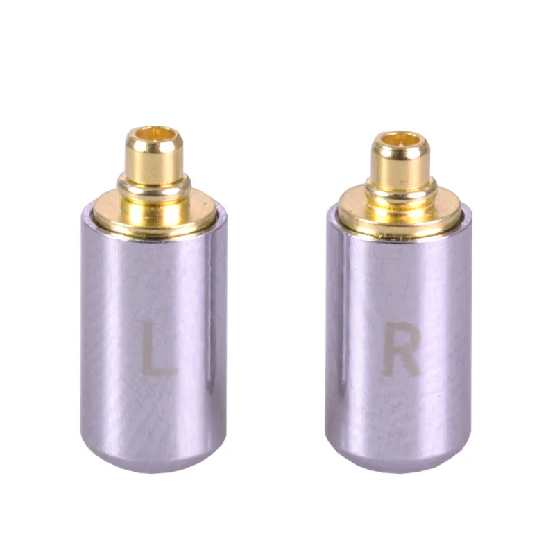 20 шт./10 пар черные/Серебристые наушники-коннекторы Jack L/R MMCX для Shure ED5 SE535