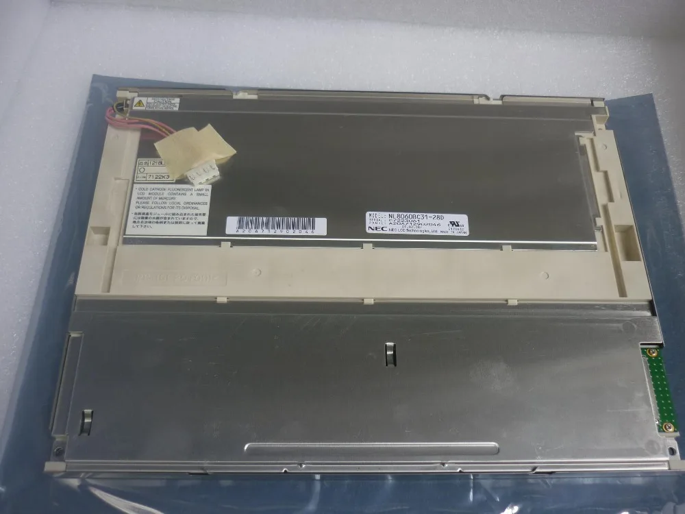 100% тестирование NL8060BC31 28D Оригинал класса A + 12 1 &quotдюймовый TFT ЖК дисплей Панель
