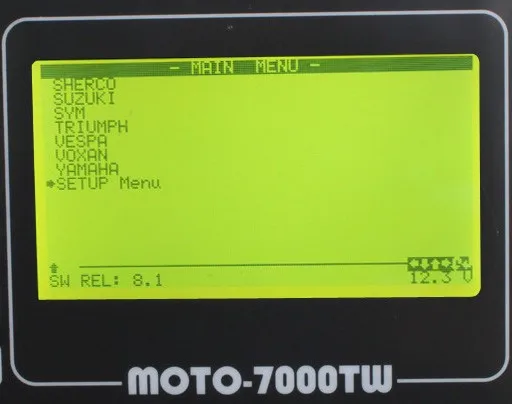 Новейший мотоциклетный диагностический инструмент MOTO 7000TW V8.1 Универсальный мотоциклетный сканирующий инструмент с несколькими языками DHL