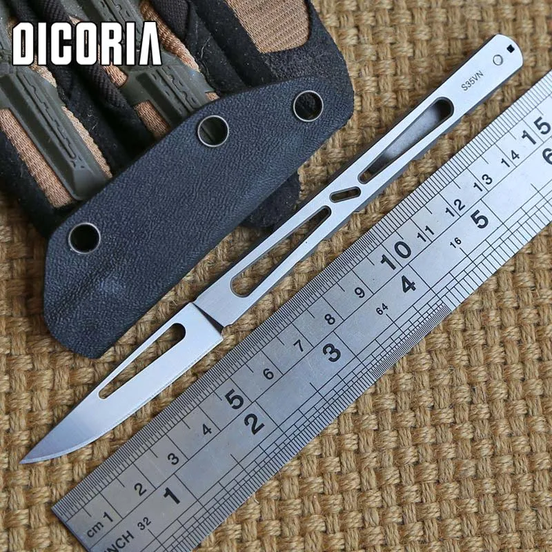 Тактический нож DICORIA II с фиксированным лезвием CPM S35vn охотничий прямой KYDEX ножи для