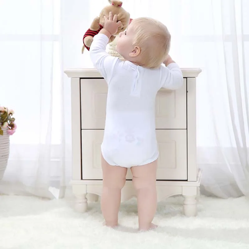 HziriP/Новые Детские боди хлопковое с длинными рукавами для новорожденных 0 12