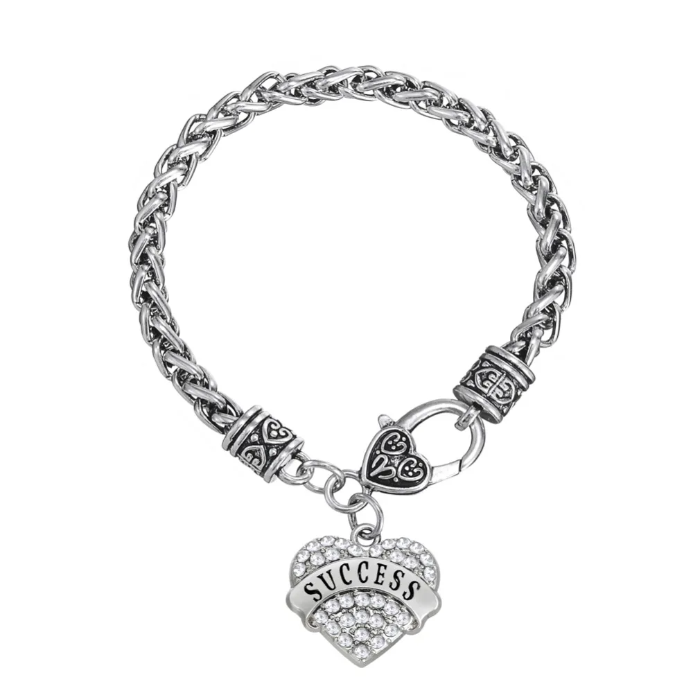 Серебристый оттенок с рыбьим крючком и прозрачным розовым кристаллом