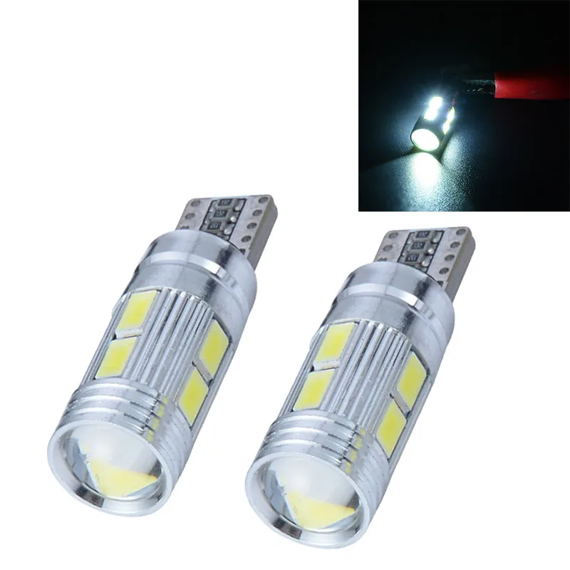2X T10 автомобиля Ширина светильник лампочка W5W 5630 10 SMD СВЕТОДИОДНЫЙ Canbus Нет Ошибка