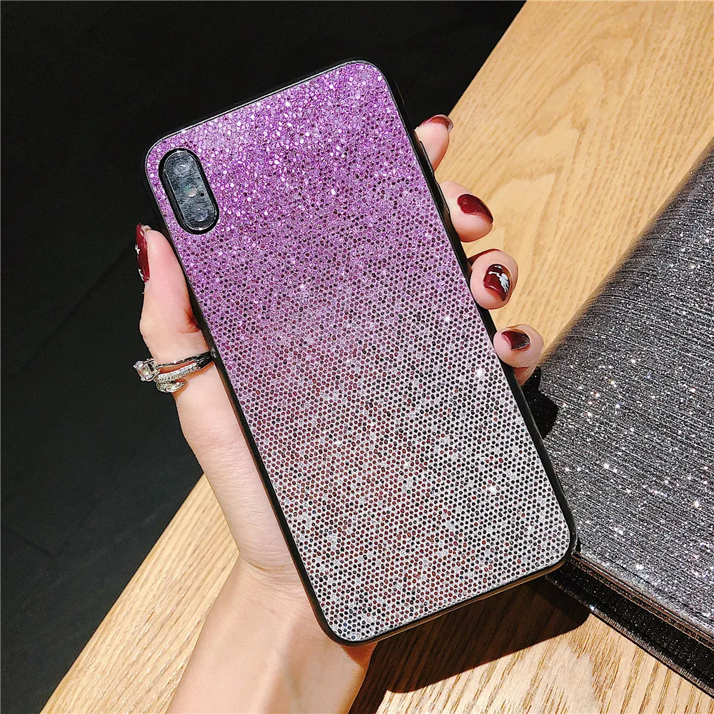 Для Iphone XS MAX XR PC блестящие Чехлы для 7 7plus 8 plus 6 6s полная защита Telefon Kilifi |