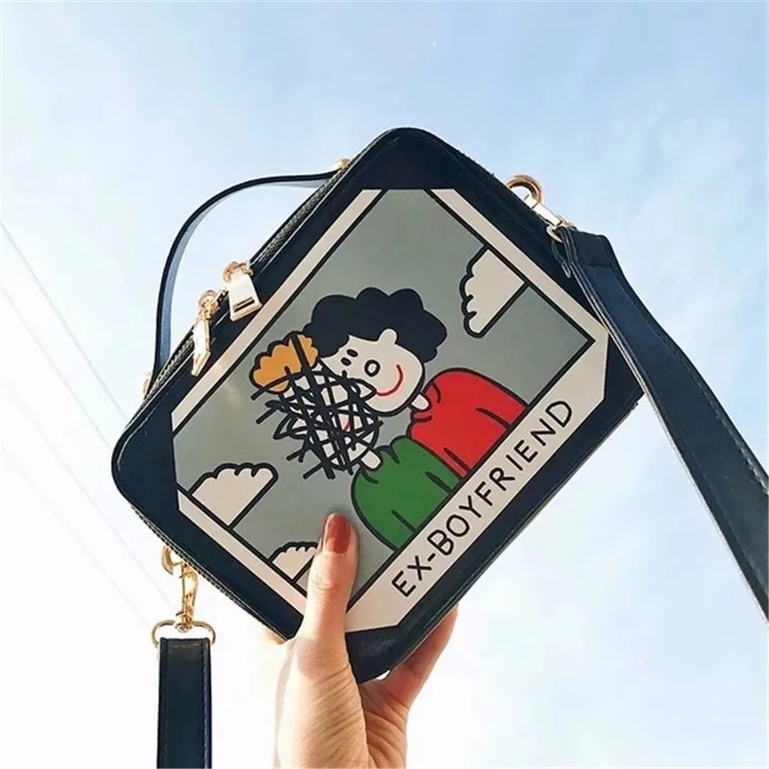 TOYOOSKY 2017 маленькая квадратная сумка в Корейском стиле с мультипликационным