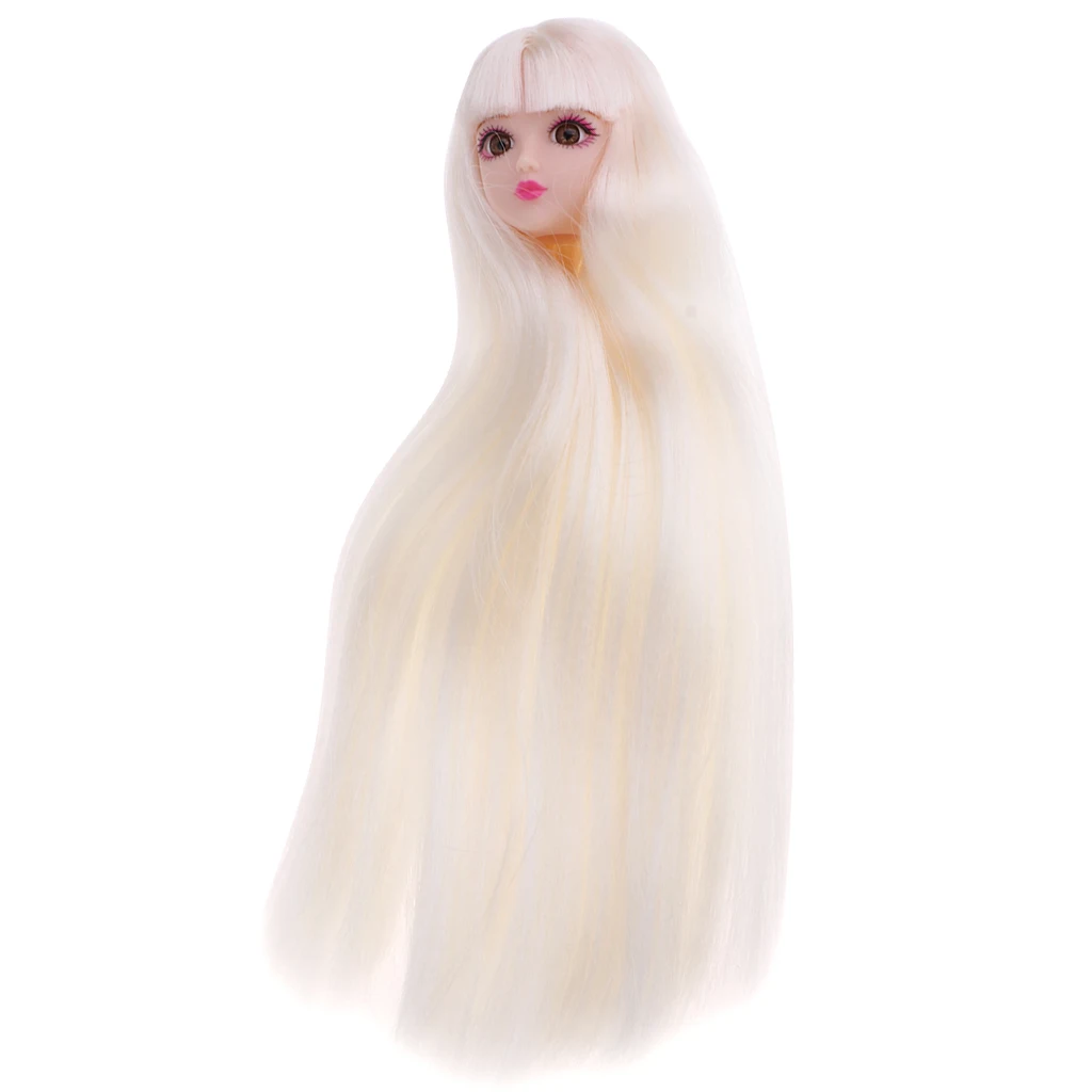 Форма для лепки головы BJD с макияжем набор белых волос лица женские фигурки