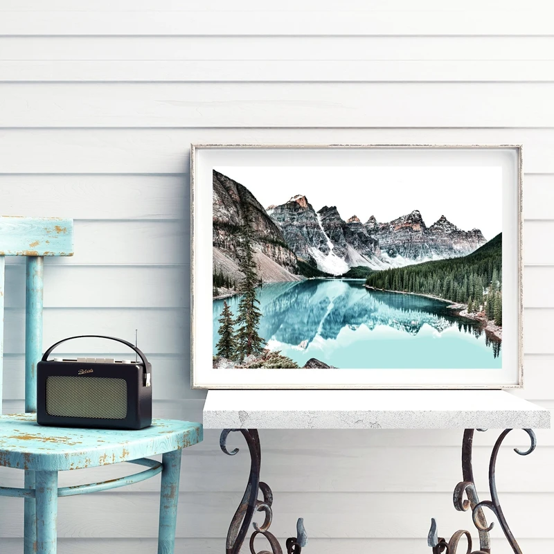 Boat Print Sea Beach Nature Landscape Poster Wall Art Canvas Painting Modern Photography Picture Home Decor | Дом и сад