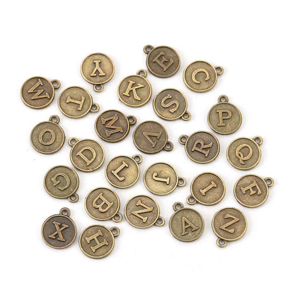 DoreenBeads цинковый сплав Подвески Круглые античная бронза смешанные начальный