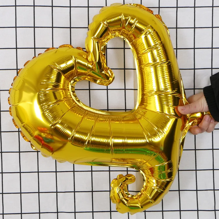 5PCS/pack hollowed-out Heart shaped Balloon Foil balloons balloon Rose Gold decoration Valentine's day wedding | Дом и сад