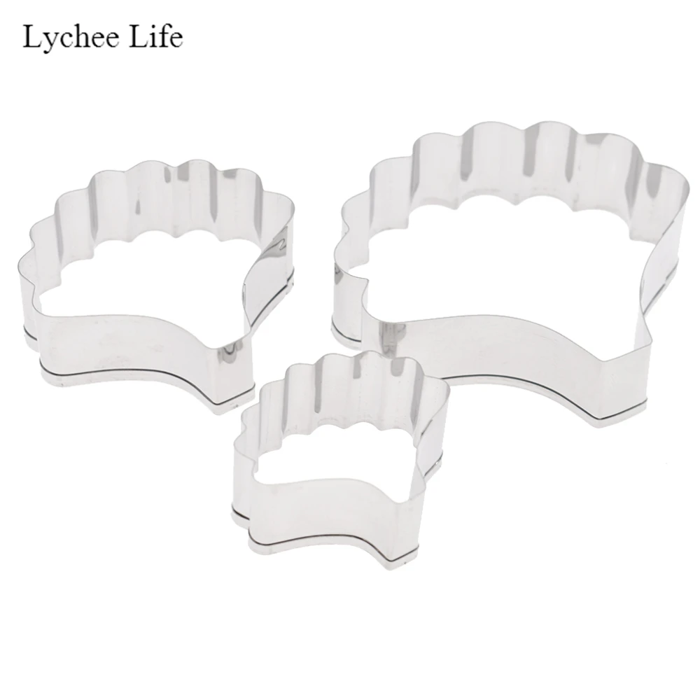 Lychee Life 3 шт./компл. формы лепестков цветов из нержавеющей стали дизайнерские DIY