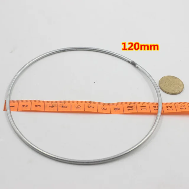 120mm 1 шт 35 мм-200 мм Ловец снов Reve кольца Висячие круглые Cercle хорошее сварное железо Pour Attrape Reve Net DIY Ювелирные Разъемы - Цвет: 120mm