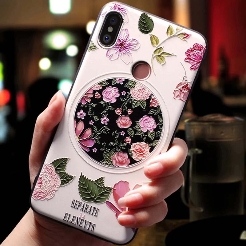 3D чехол-накладка YueTuo для Xiomi Xiaomi Redmi S2 S 2 / Note 3 note3 pro 3pro из Luxury Silicone для задней стороны телефона, с милым рисунком из 360 градусного силикона.