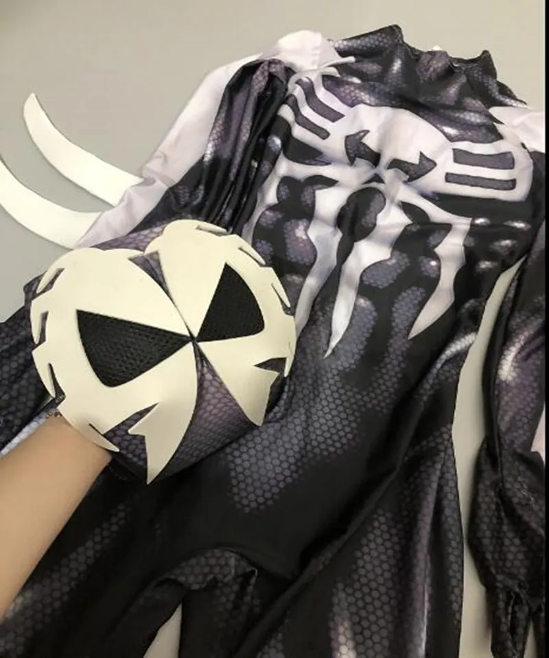 Фильм взрослого человека-паука 2099 Venom Костюмы для косплея Мигель O'Hara 3D костюмы зентай супер человек-паук полная боди человек комбинезон; комбинезон-Песочник