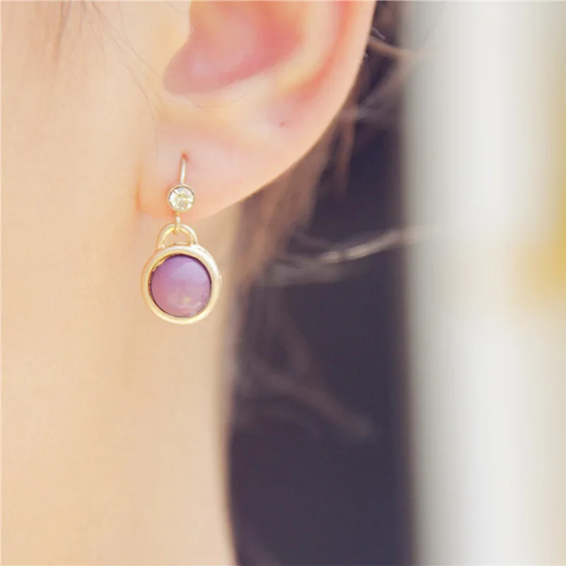 LBS минималистичные геометрические купольные серьги для женщин модные ювелирные